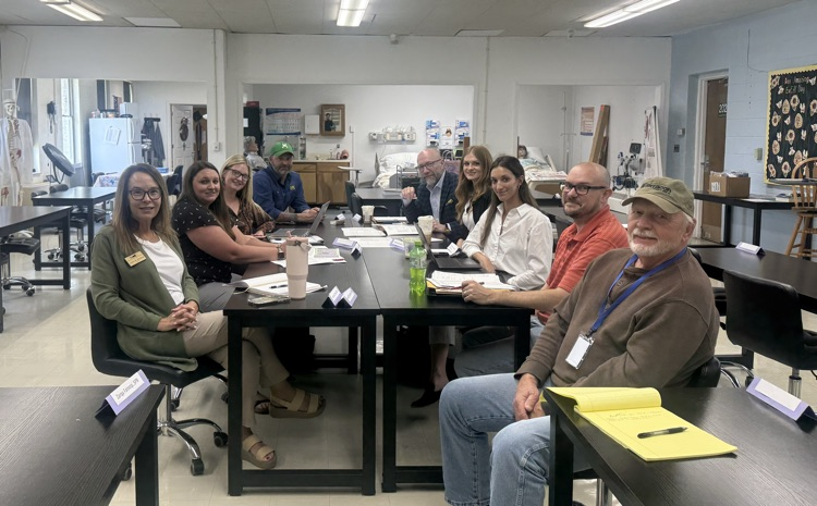 MCTEC and central office staff meeting with ZMM Architects to start the plan for MCTEC’s expansion  