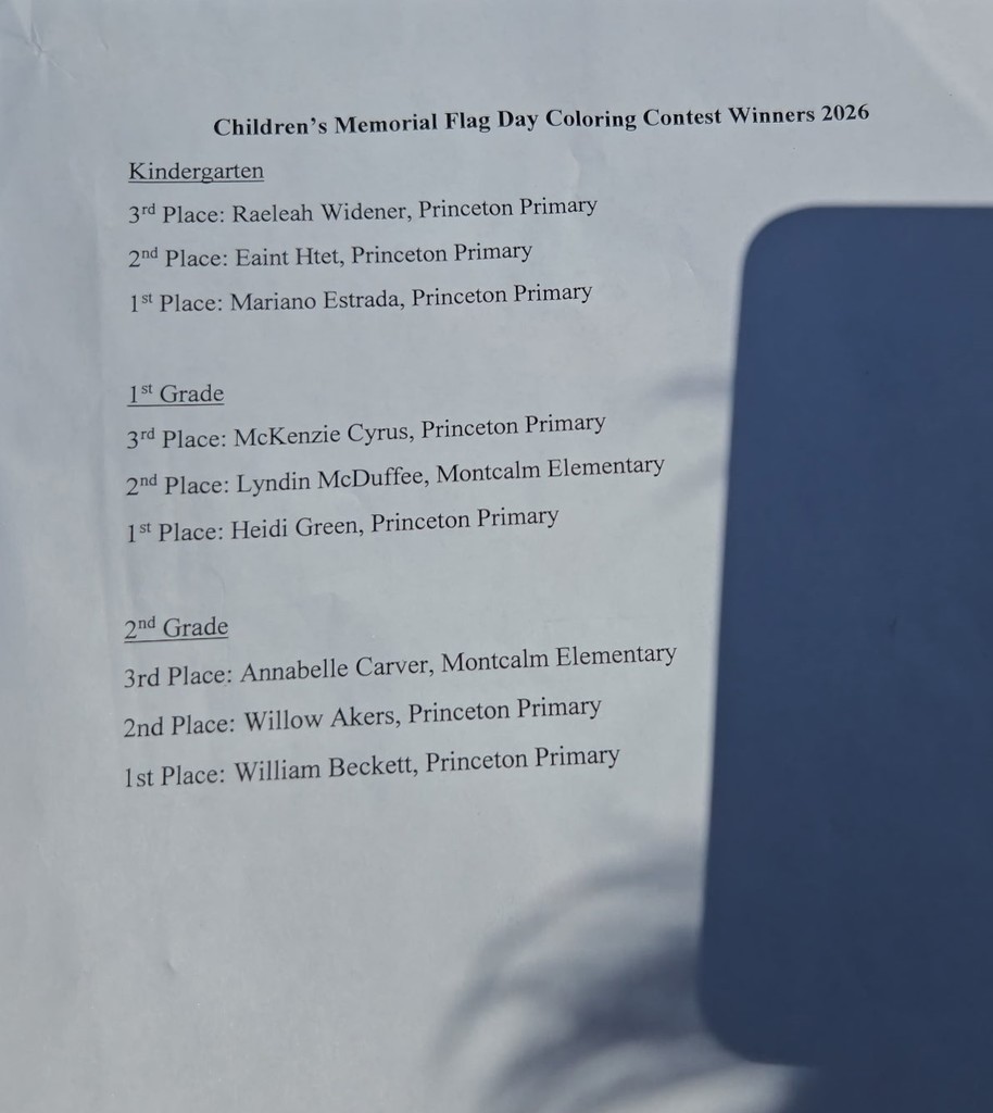 List of students who won the coloring contest