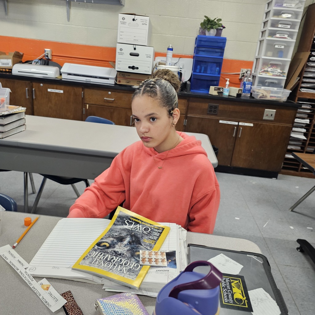 Students working