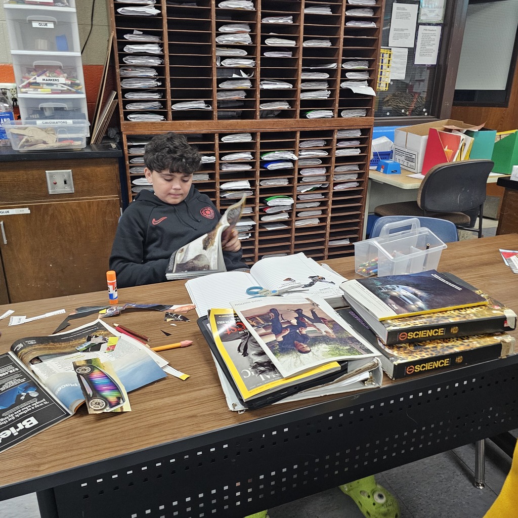 Students working