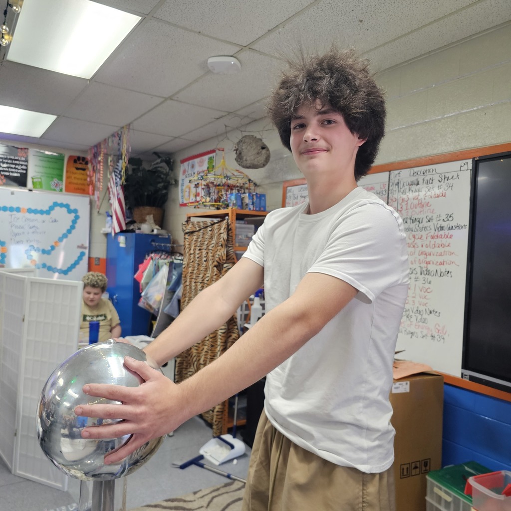 Students with Hair sticking up