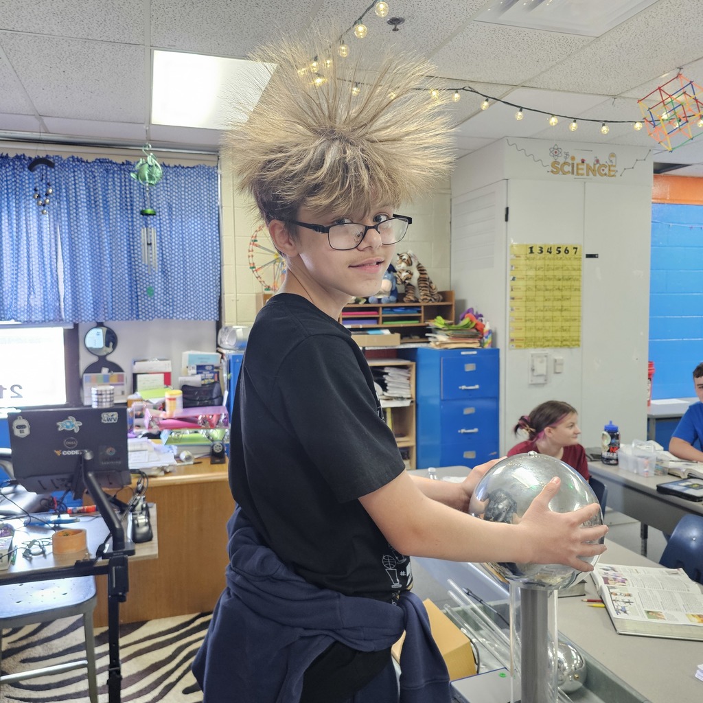 Students with Hair sticking up
