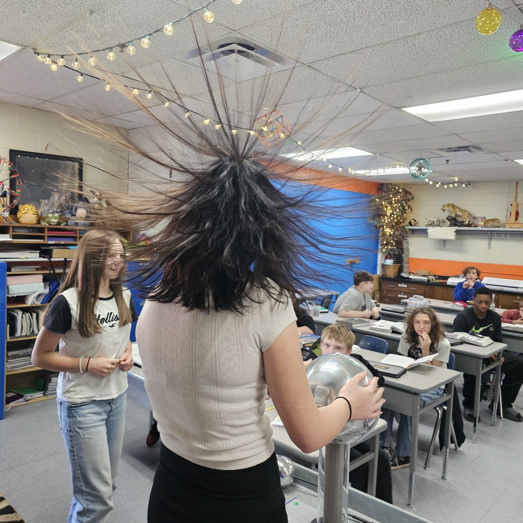 Students with Hair sticking up