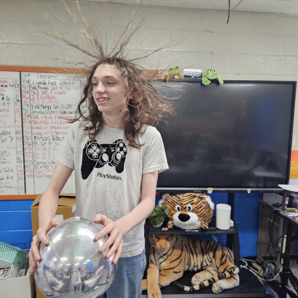 Students with Hair sticking up