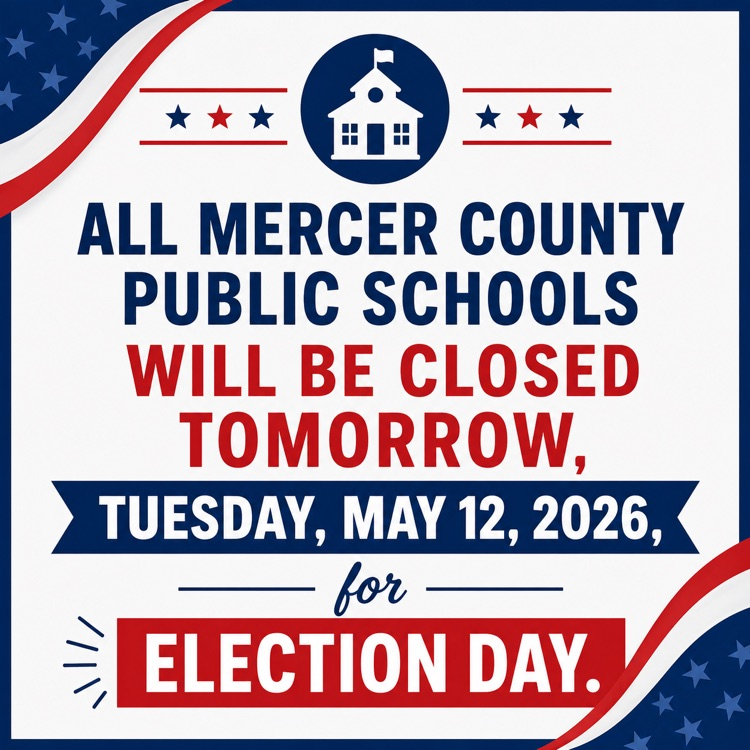 graphic about Election Day and schools being closed on May 12, 2026