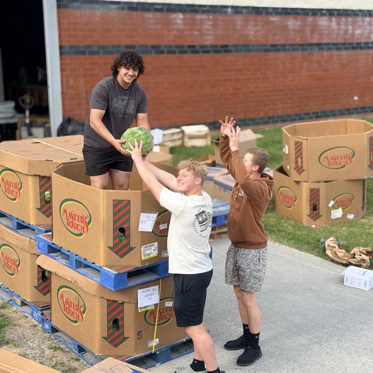 PVHS packing food for Mountaineer Food Bank.