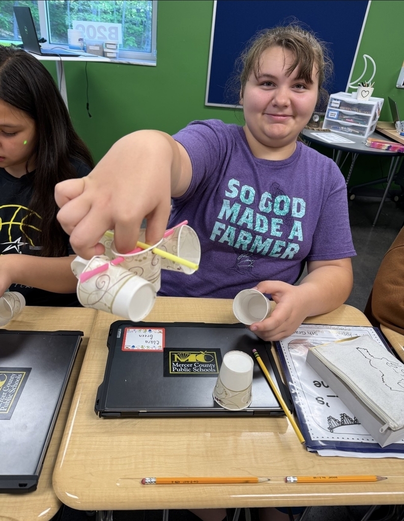 5th grade made anemometers to measure wind speed! They were also visited by Sheldon the turtle!