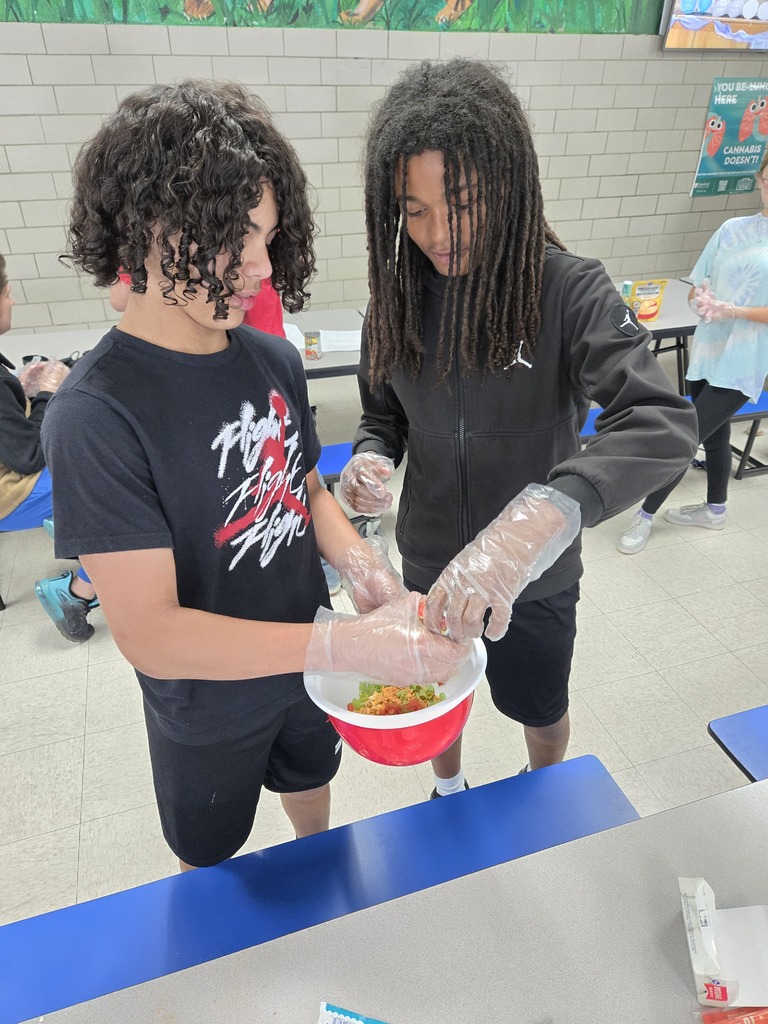 Students cooking