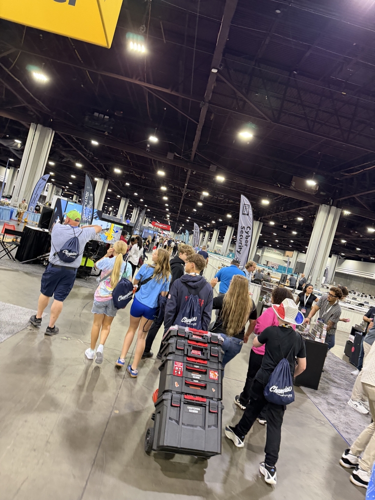 students getting ready to compete