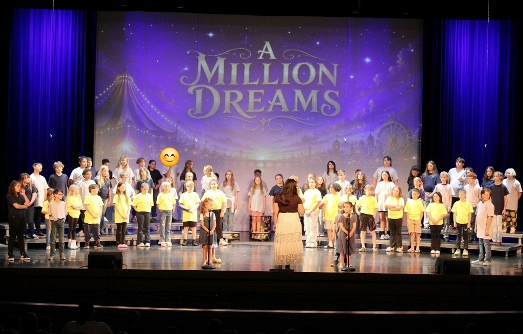 On Thursday, June 11, we had our end-of-year choir performance for grades 3, 4, and 5 at the Chuck Mathena Center. The students, under the direction of Ms. Ana Barros, performed a beautiful medley of entertaining songs, many of which included choreography. Great job to all involved! Enjoy looking through all the wonderful pictures from their performance.