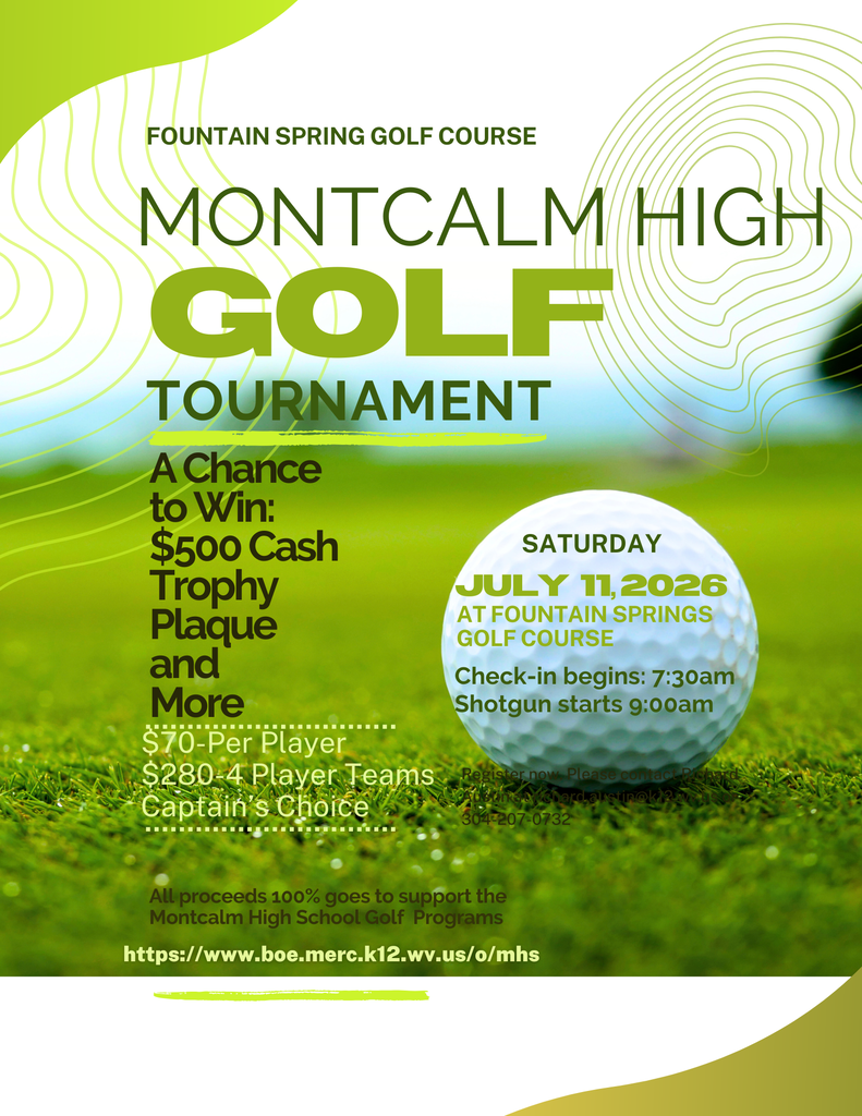 3rd Annual Montcalm High Captain's Choice Golf Tournament Flyer