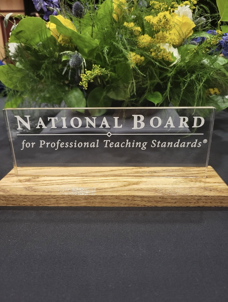 National board certification standards desk plaque 