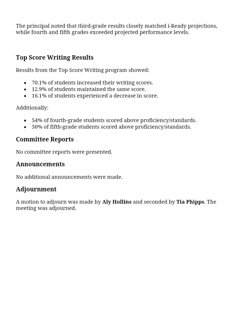 LSIC minutes