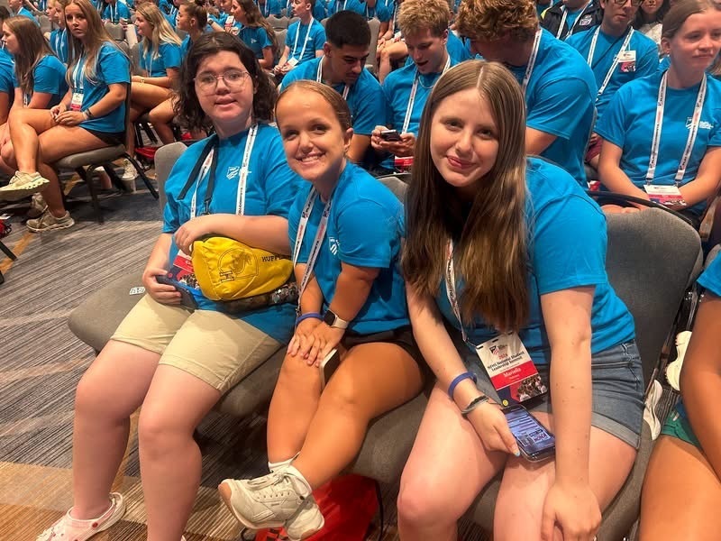 Carson and the two other West Virginia Ambassadors 