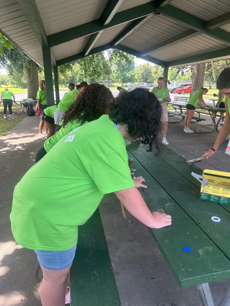 Community Service - Painting tables