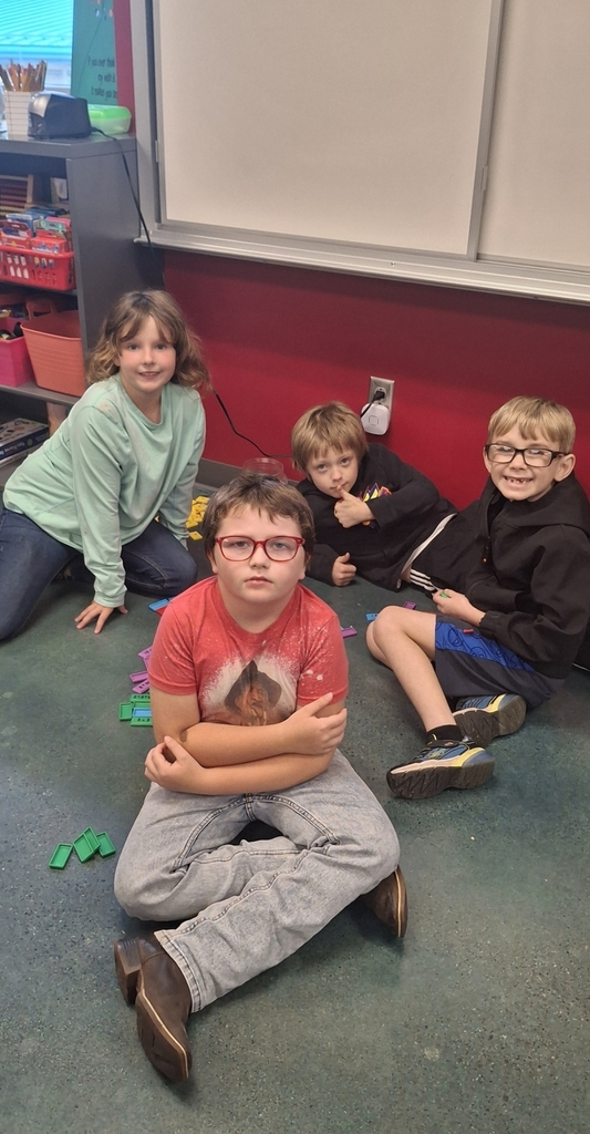 Third graders are putting in the work to be multiplication masters! Building arrays to match multiplication equations brought smiles to these kids' faces today (plus they had a special guest drop by to teach a mini-math lesson as well!)