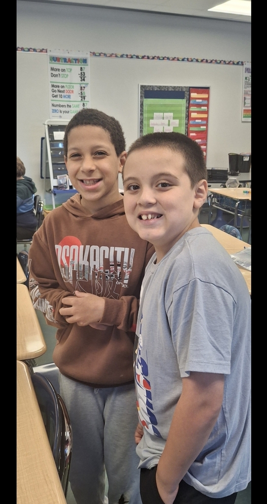Third graders are putting in the work to be multiplication masters! Building arrays to match multiplication equations brought smiles to these kids' faces today (plus they had a special guest drop by to teach a mini-math lesson as well!)