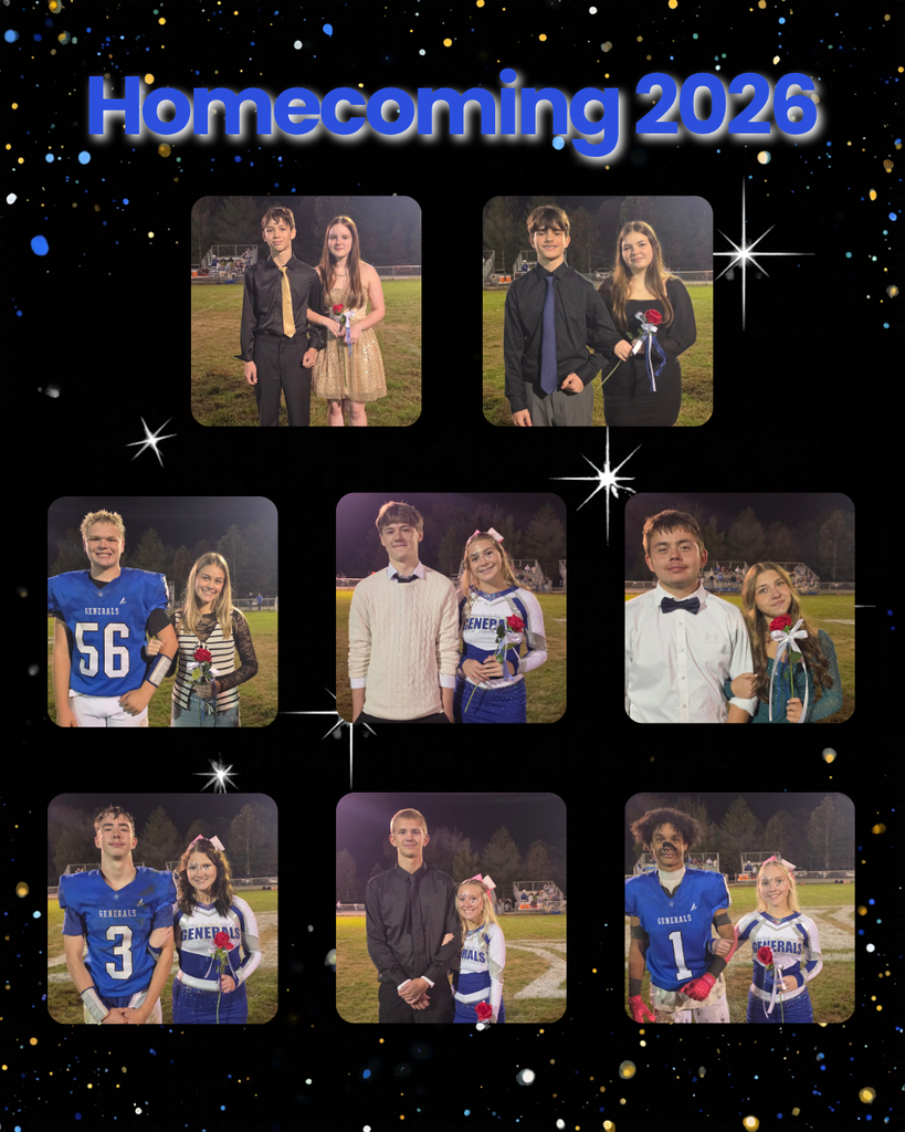 Multiple images of people in different settings, each with "Homecoming 2026" text on a black background with white stars.