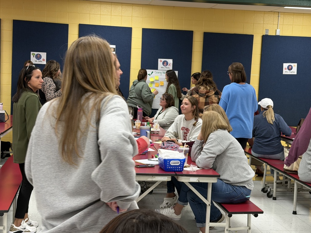 K/1 and ECCAT Professional Development at Princeton Primary School - teachers at tables collaborating