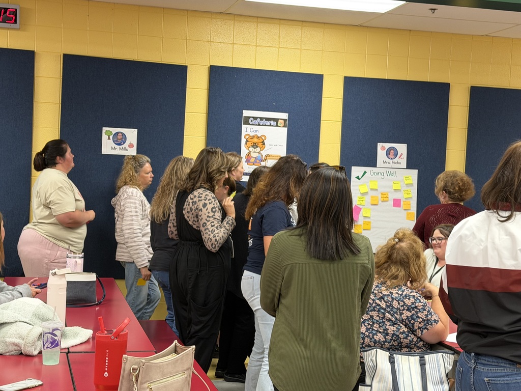 K/1 and ECCAT Professional Development at Princeton Primary School - teachers at tables collaborating
