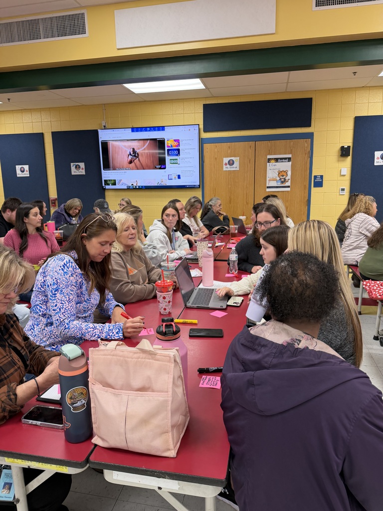 K/1 and ECCAT Professional Development at Princeton Primary School - teachers at tables collaborating
