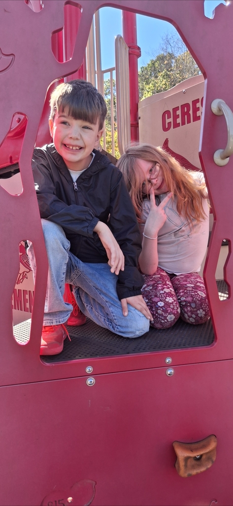 Fun in the sun! Third graders are loving this warm October weather!