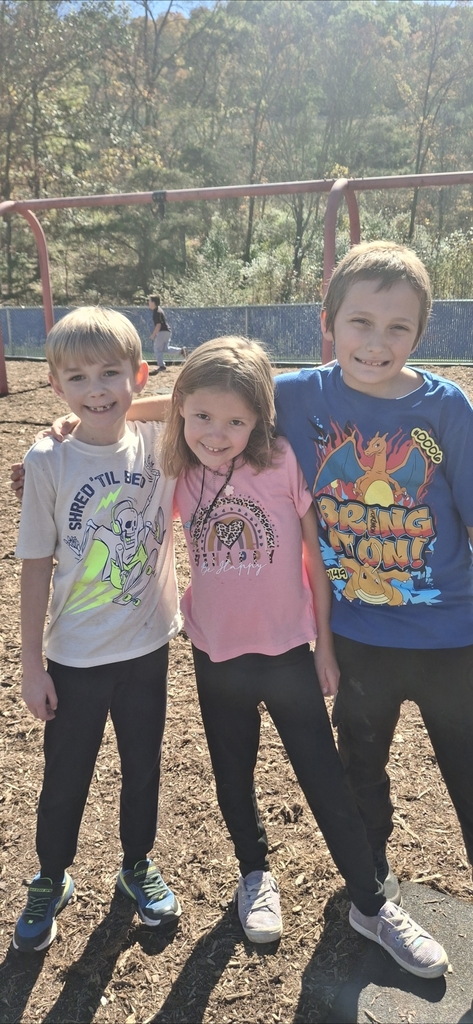 Fun in the sun! Third graders are loving this warm October weather!