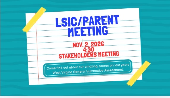 Paper with text about meeting at 4:30 pm on Nov. 2, 2026, with a green background.