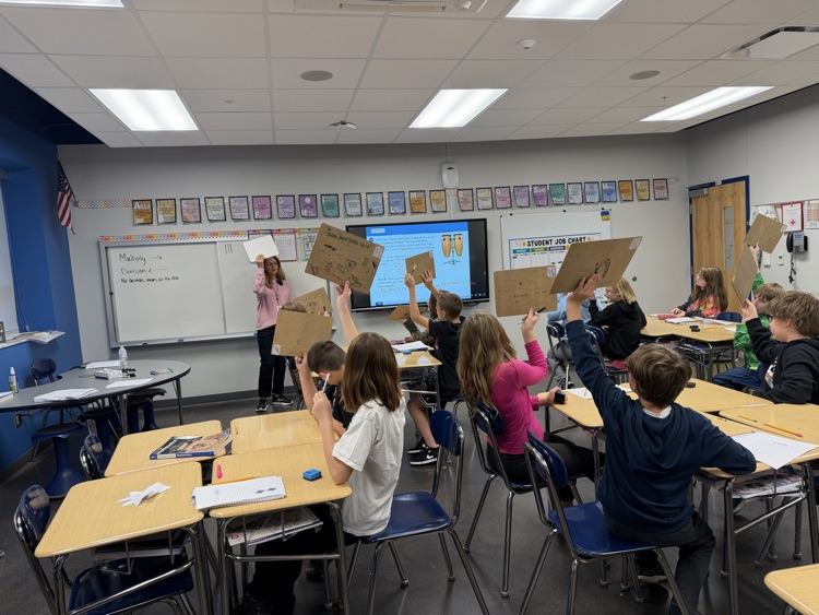 Surprise! Ms. Guill crashed our 5th grade math class and took over the lesson! Our 5th graders had so much fun learning from their principal! 