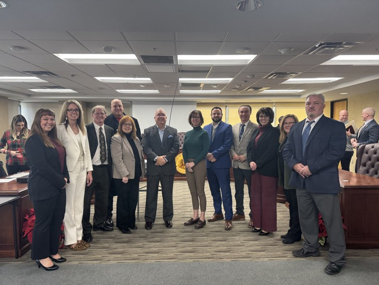 Mr. Toman with the WVSBA accepting the grant to expand MCTEC