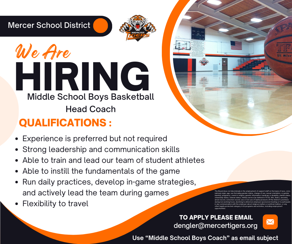 MS Boys Coach Job Posting