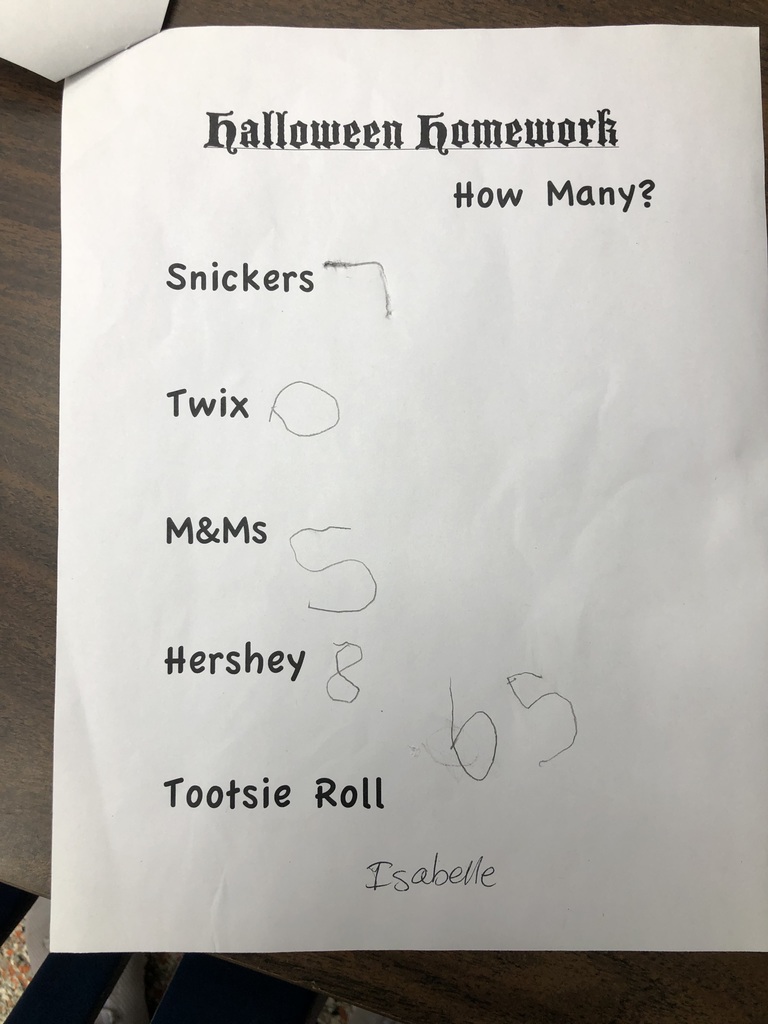 Halloween Homework