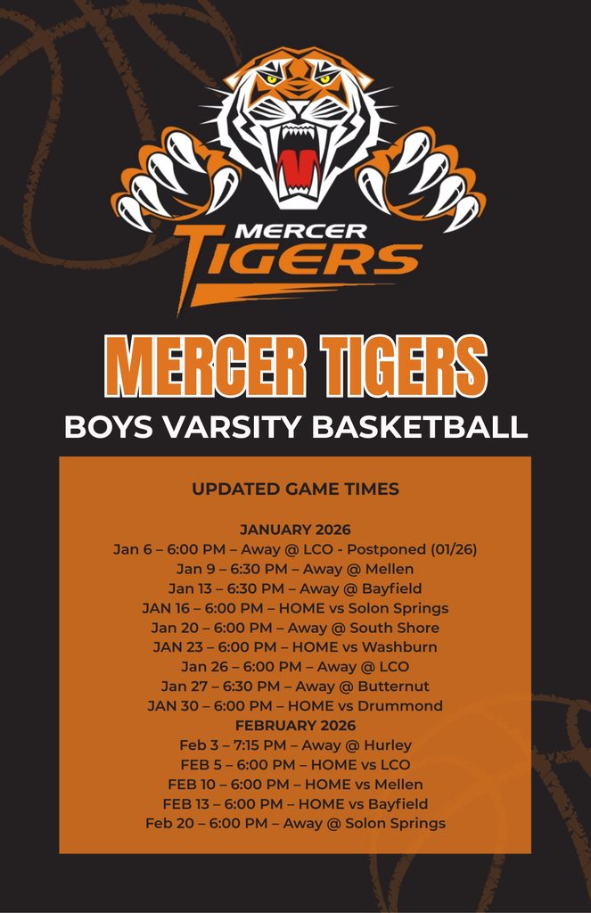 Updated BBall Schedule 1/9