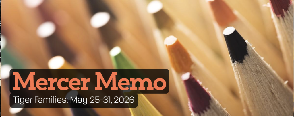 Mercer Memo on colored pencil background
