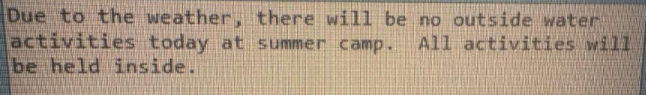 Summer camp