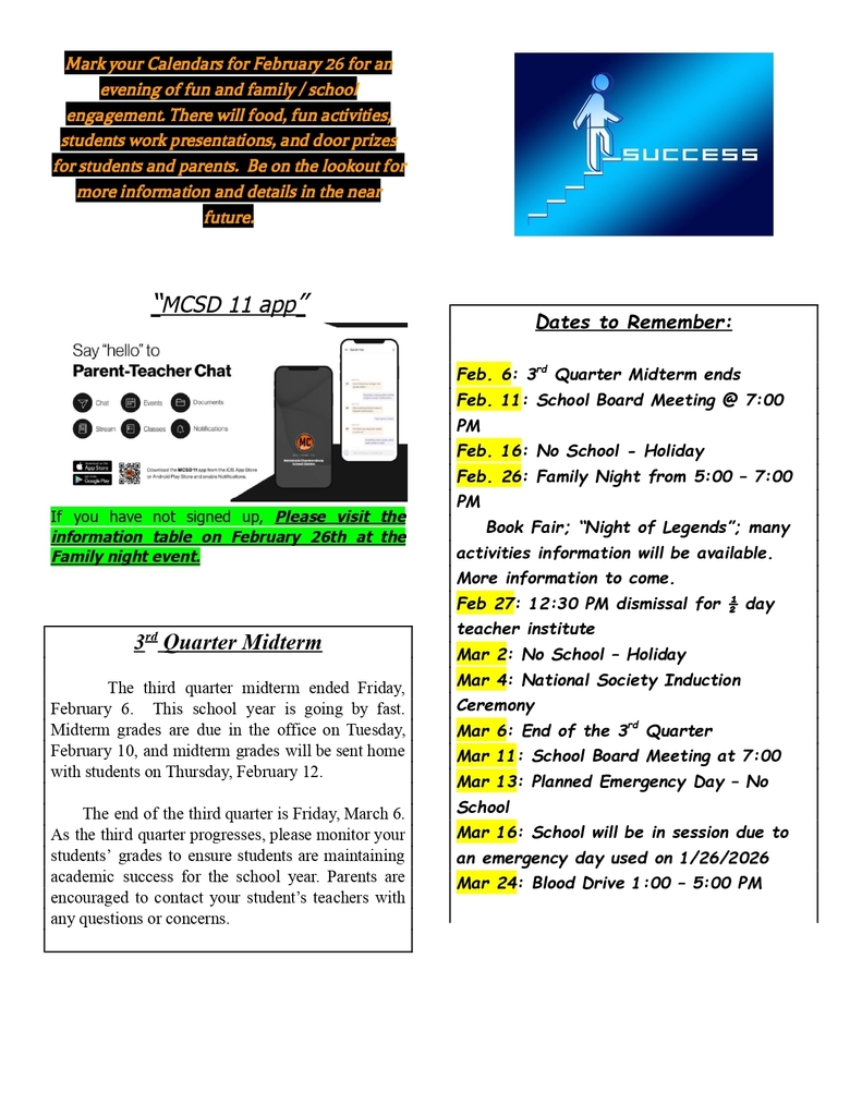 Indian Pride - JH/HS Bulletin