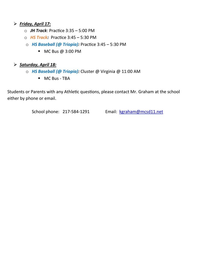 Sports brief