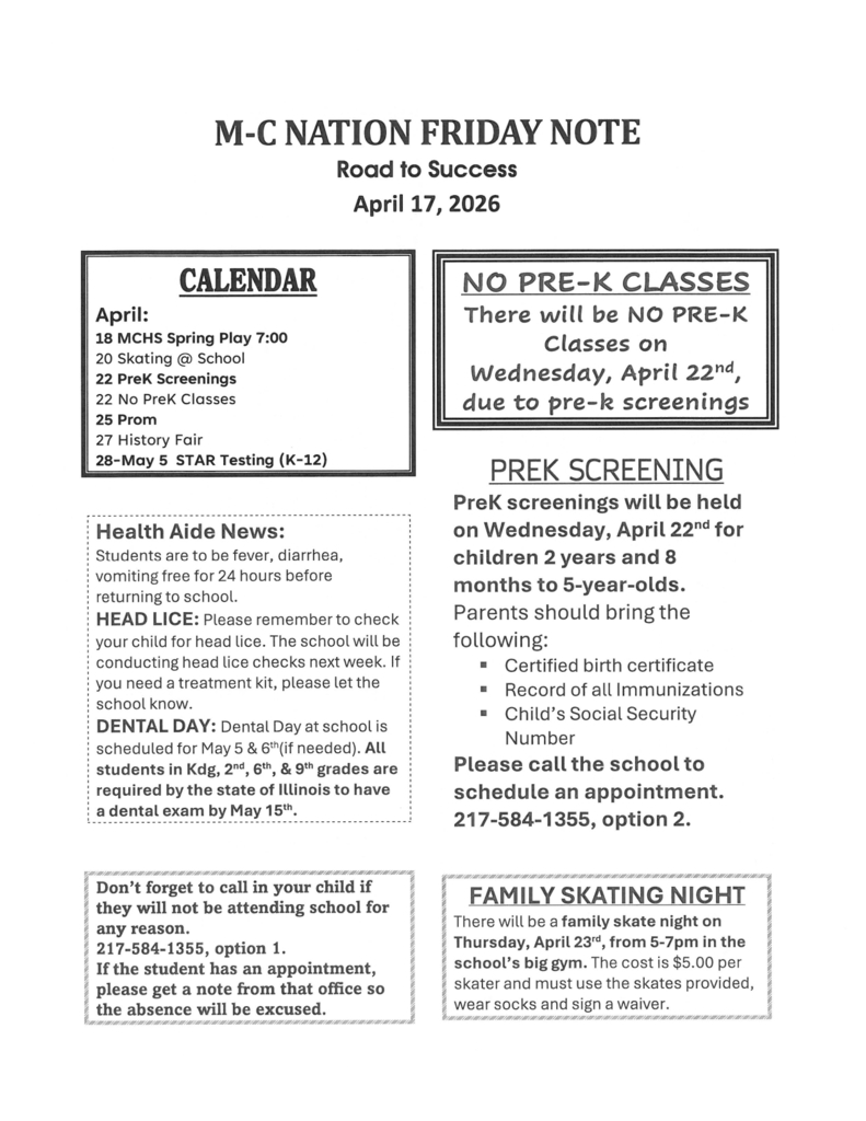 Friday Note
