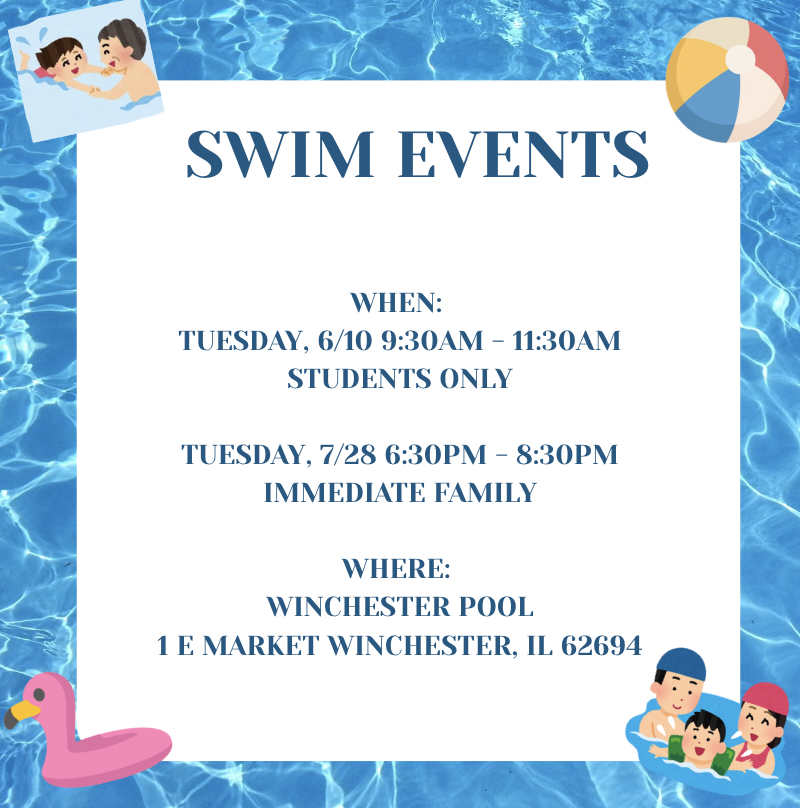 Swimming information!