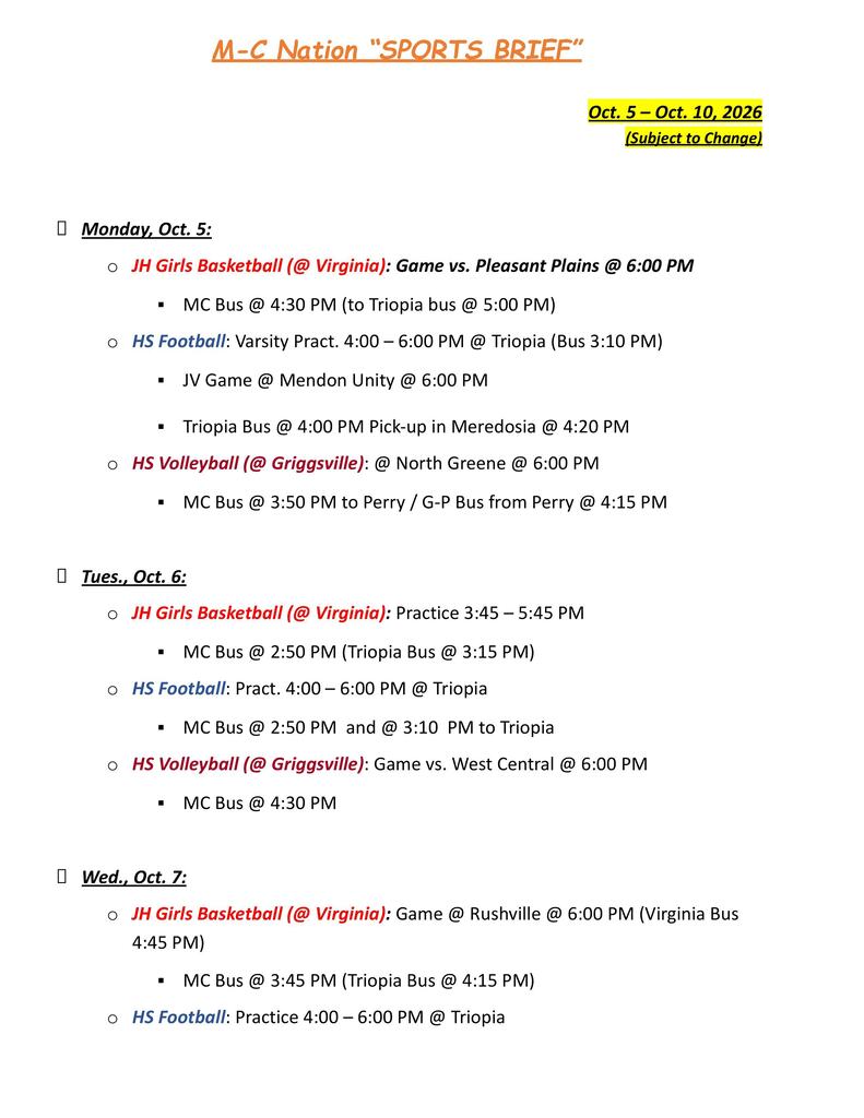 Sports Brief