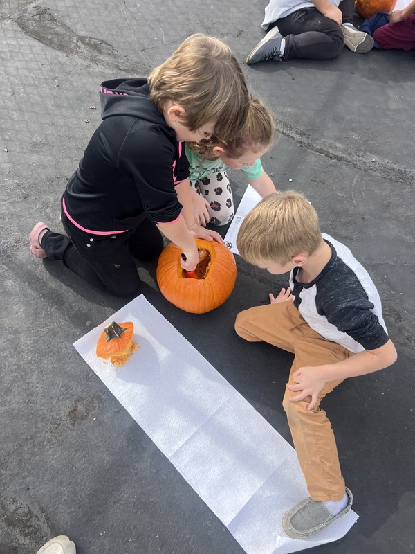 1st grade Pumpkin Carving