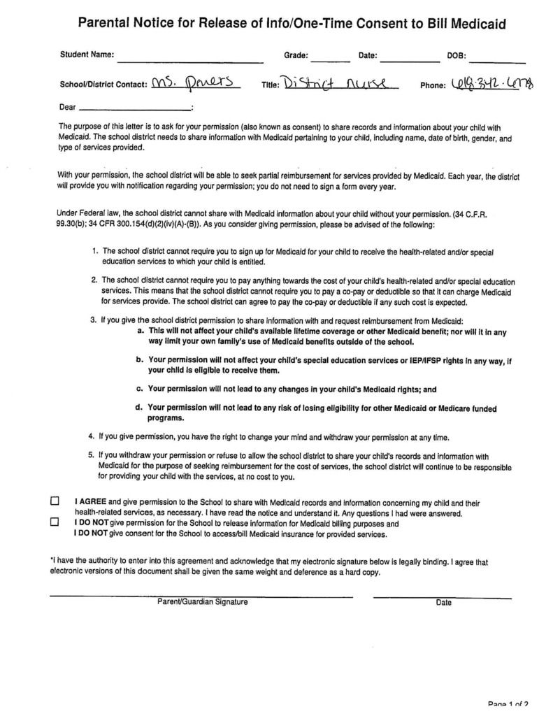 enrollment form 