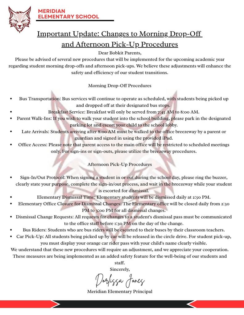 Pick up-dismissal changes