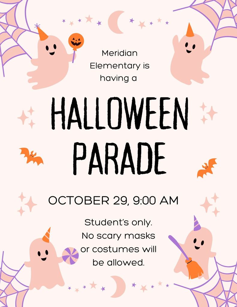 Halloween parade flyer