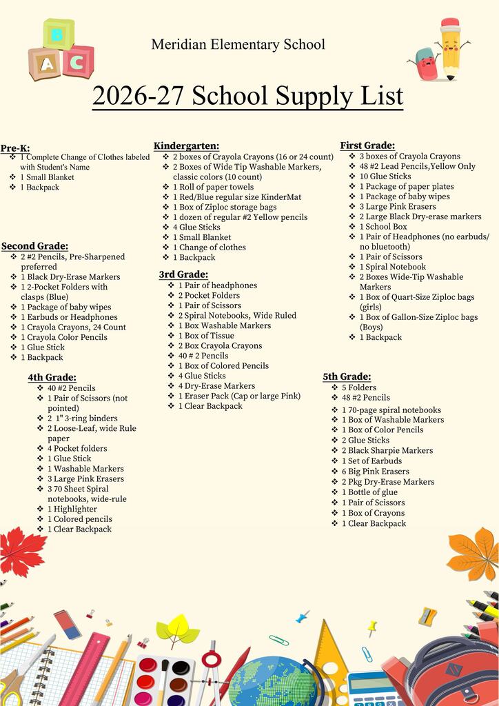 Supply List