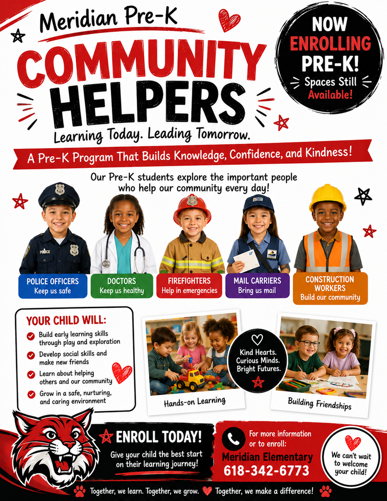 NOW ENROLLING PRE-K STUDENTS FOR THE 2026-27 SCHOOL YEAR