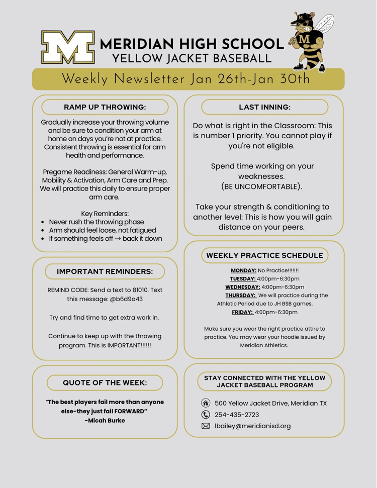 Baseball January Newsletter