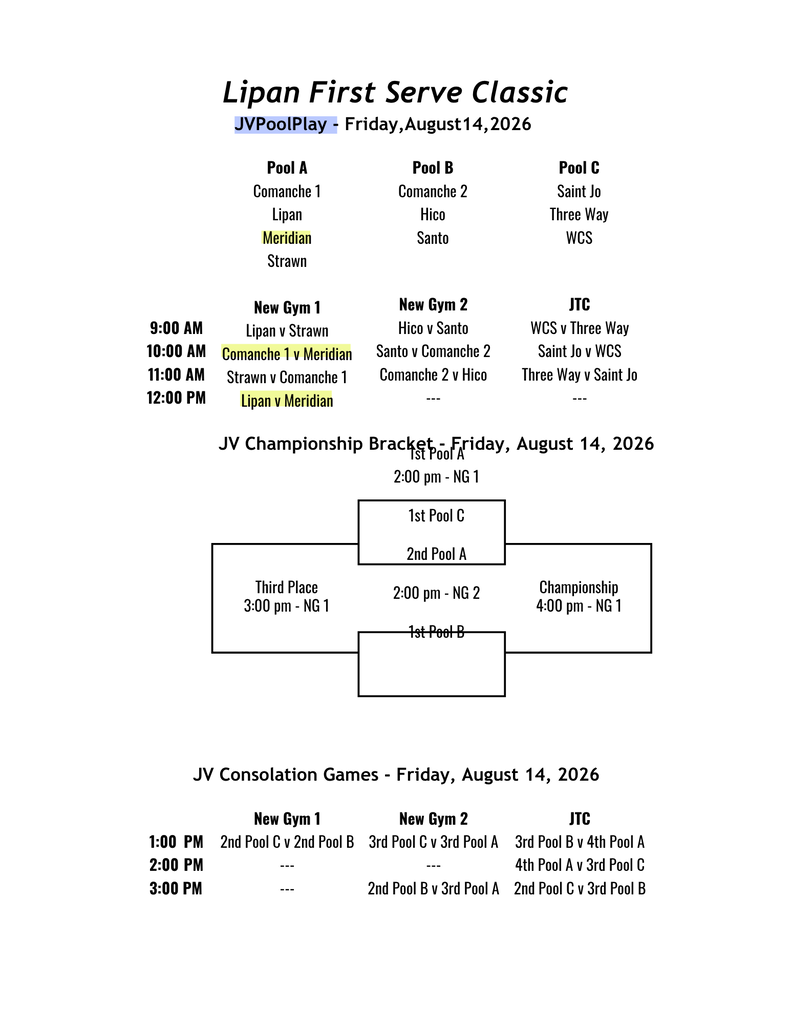 JV Tournament