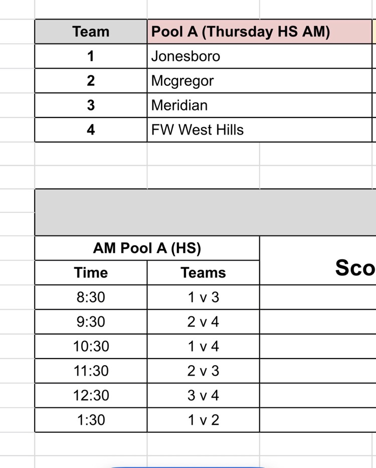 pool play