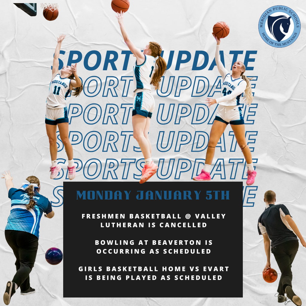 Monday Jan. 5 Sports Afternoon Schedule Update